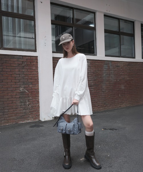 GENERAL IDEA(ジェネラルアイデア)の「【GENERAL IDEA】アウトポケットショルダーバッグ / OUT POCKET SHOULDER BAG(ショルダーバッグ・レディース・ネイビー/ブラック・FREE)」の19枚目の写真