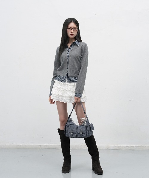 GENERAL IDEA(ジェネラルアイデア)の「【GENERAL IDEA】アウトポケットショルダーバッグ / OUT POCKET SHOULDER BAG(ショルダーバッグ・レディース・ネイビー/ブラック・FREE)」の21枚目の写真