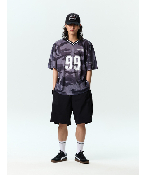 JAMIE WEST(ジェイミーウエスト)の「NO.99 VネックマッシュカモTシャツ(ブラック)(Tシャツ/カットソー・レディース・その他・MEDIUM/LARGE/X-LARGE)」の3枚目の写真