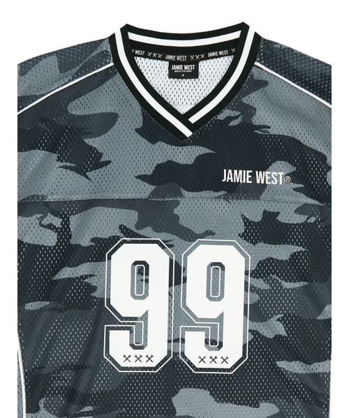 JAMIE WEST(ジェイミーウエスト)の「NO.99 VネックマッシュカモTシャツ(ブラック)(Tシャツ/カットソー・レディース・その他・MEDIUM/LARGE/X-LARGE)」の9枚目の写真