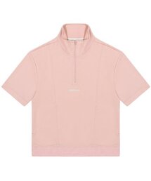 EDITMENT（エディットメント）の「ユニセックス ハーフネック ソフトクールシャツ ピンク（マウンテンパーカー）」