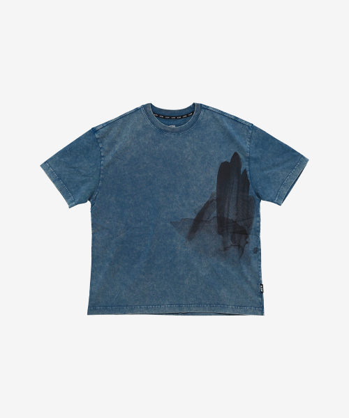 KZM(ケージエム)の「ワンポイントウォッシングTシャツBLUE(Tシャツ/カットソー・メンズ・その他・MEDIUM/LARGE/X-LARGE/XX-LARGE)」の4枚目の写真