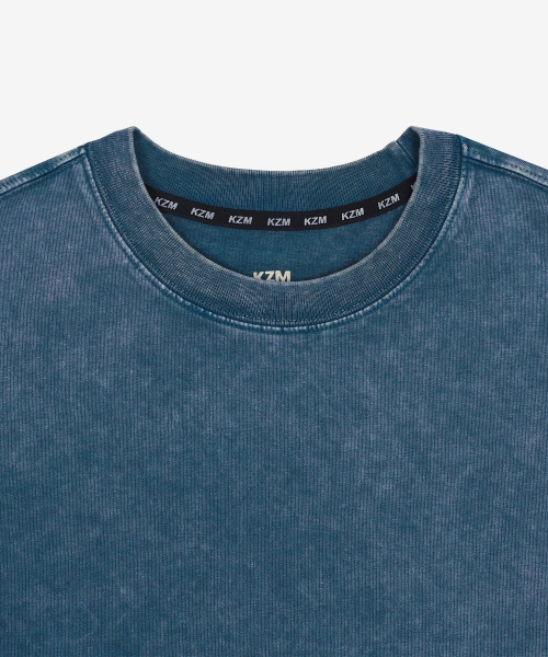 KZM(ケージエム)の「ワンポイントウォッシングTシャツBLUE(Tシャツ/カットソー・メンズ・その他・MEDIUM/LARGE/X-LARGE/XX-LARGE)」の6枚目の写真