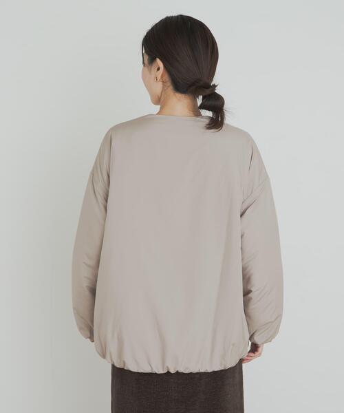 URBAN RESEARCH DOORS（アーバンリサーチドアーズ）の「『UR TECH』撥水ポケッタブル中綿ブルゾン（ブルゾン・レディース・ベージュ系その他/ブラック/チャコールグレー・FREE）」の19枚目の写真