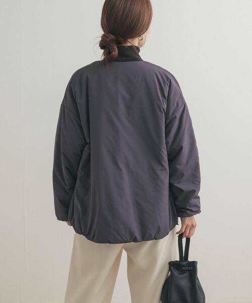 URBAN RESEARCH DOORS（アーバンリサーチドアーズ）の「『UR TECH』撥水ポケッタブル中綿ブルゾン（ブルゾン・レディース・ベージュ系その他/ブラック/チャコールグレー・FREE）」の12枚目の写真