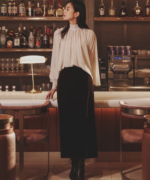 ジョーゼットフレアブラウス（シャツ/ブラウス）｜anuans（ア