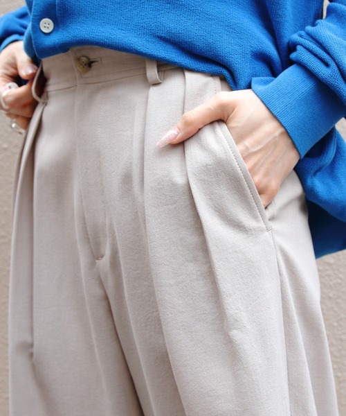 THE SHINZONE（ザ　シンゾーン）の「THE SHINZONE/シンゾーン　ブリージーパンツ　BREEZY PANTS　26MMSPA06（その他パンツ・レディース・ヘザーグレー/ブラック・36/34/32）」の4枚目の写真