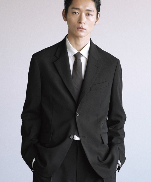 WYM LIDNM（ウィム バイ リドム）の「HIGH TWIST PE CLASSIC SUIT（スーツセット・メンズ・ブラック/チャコール・S/M/L）」の5枚目の写真