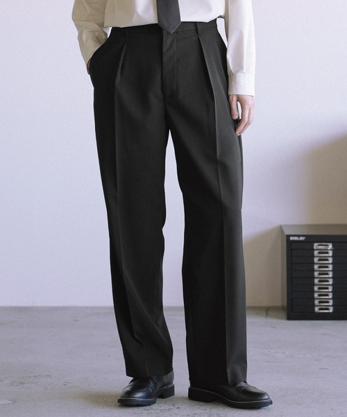 WYM LIDNM（ウィム バイ リドム）の「HIGH TWIST PE CLASSIC SUIT（スーツセット・メンズ・ブラック/チャコール・S/M/L）」の8枚目の写真