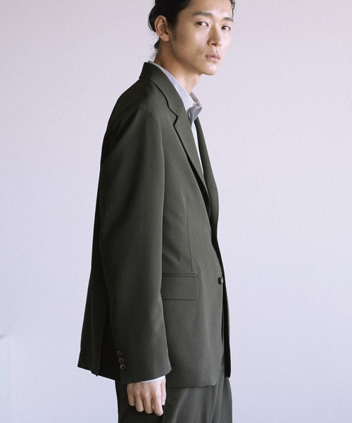 WYM LIDNM（ウィム バイ リドム）の「HIGH TWIST PE CLASSIC SUIT（スーツセット・メンズ・ブラック/チャコール・S/M/L）」の12枚目の写真