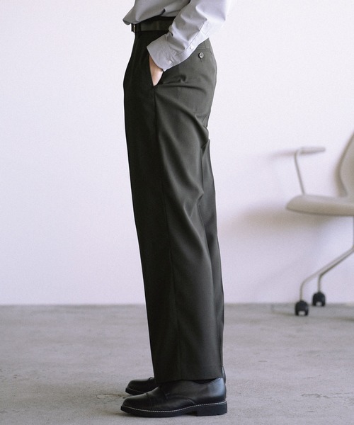 WYM LIDNM（ウィム バイ リドム）の「HIGH TWIST PE CLASSIC SUIT（スーツセット・メンズ・ブラック/チャコール・S/M/L）」の15枚目の写真