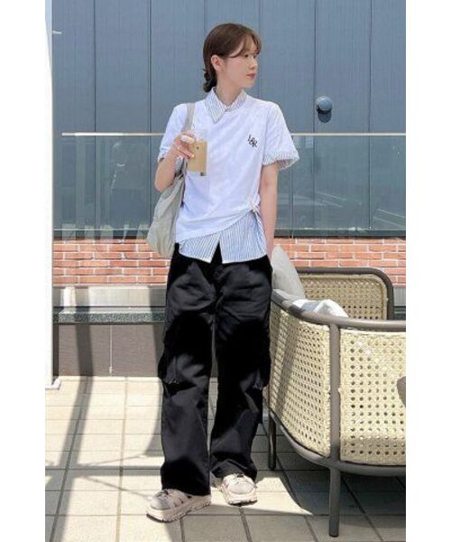 LOSSYROW（ロッシロー）の「Signature Logo Half-Sleeve T-shirt  [white]（Tシャツ/カットソー・レディース・その他・FREE）」の5枚目の写真