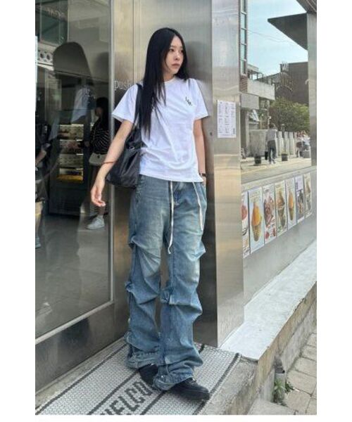 LOSSYROW（ロッシロー）の「Signature Logo Half-Sleeve T-shirt  [white]（Tシャツ/カットソー・レディース・その他・FREE）」の6枚目の写真