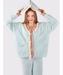 IMCLAIRE（アイエムクレア）の「Cotton Candy Frill Fleece Sleepwear Cardigan Set（ルームウェア/パジャマ）」