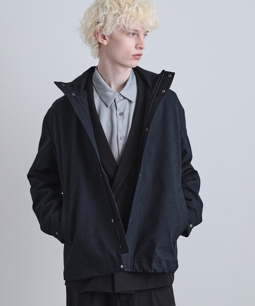 セール】【3WAY】ウール調サキソニーフードブルゾン（ブルゾン）｜tk