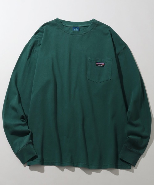 GERRY(ジェリー)の「【GERRY/ジェリー】ピグメント胸ポケット ロングスリーブTシャツ(Tシャツ/カットソー・メンズ・グリーン/ベージュ/ネイビー/ブラック・L/LL/M)」の14枚目の写真