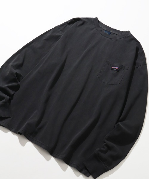 GERRY(ジェリー)の「【GERRY/ジェリー】ピグメント胸ポケット ロングスリーブTシャツ(Tシャツ/カットソー・メンズ・グリーン/ベージュ/ネイビー/ブラック・L/LL/M)」の11枚目の写真