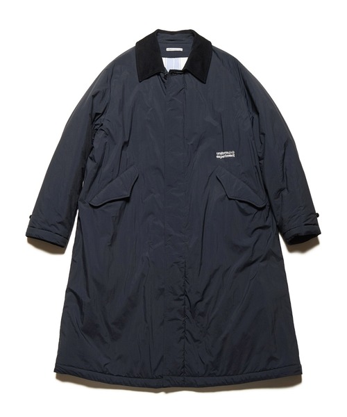 新品未使用 uniform experiment ステンカラーコート ブラック PADDED