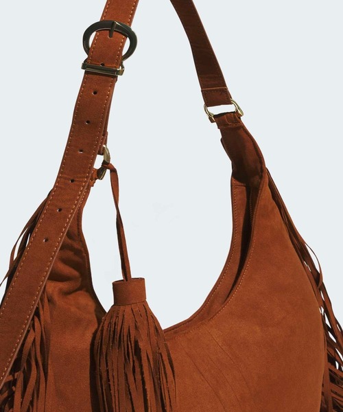 adidas（アディダス）の「オリジナルス ニューイヤー メーカーフェイズ スエード タッセル バッグ / アディダスオリジナルス adidas Originals（ショルダーバッグ・レディース・ブラウン・FREE）」の5枚目の写真