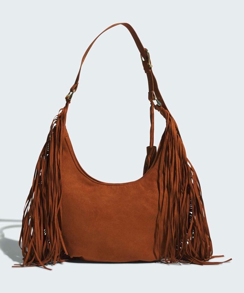 adidas（アディダス）の「オリジナルス ニューイヤー メーカーフェイズ スエード タッセル バッグ / アディダスオリジナルス adidas Originals（ショルダーバッグ・レディース・ブラウン・FREE）」の2枚目の写真