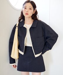 Kastane | 【SETUP対応】レイヤードショートシャツジャケット(その他アウター)