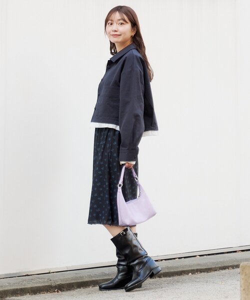 Kastane（カスタネ）の「【SETUP対応】レイヤードショートシャツジャケット（その他アウター・レディース・ベージュ系その他/ネイビー/ダークブルー/ベージュ・FREE）」の10枚目の写真