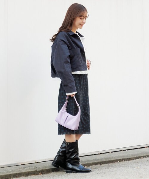 Kastane（カスタネ）の「【SETUP対応】レイヤードショートシャツジャケット（その他アウター・レディース・ベージュ系その他/ネイビー/ダークブルー/ベージュ・FREE）」の12枚目の写真