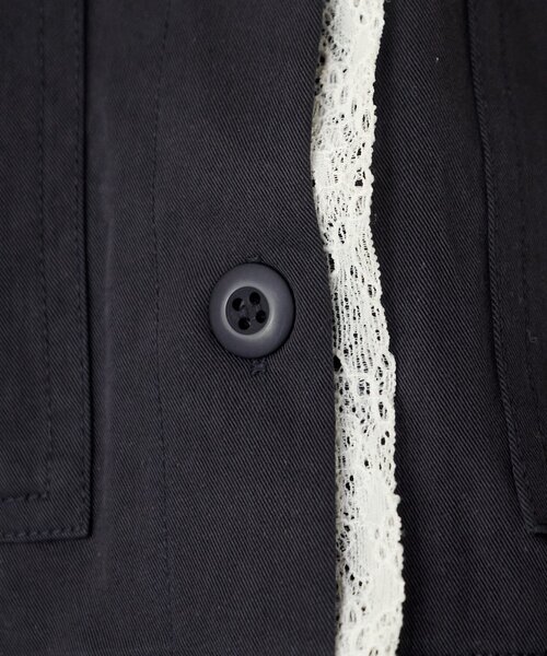 Kastane（カスタネ）の「【SETUP対応】レイヤードショートシャツジャケット（その他アウター・レディース・ベージュ系その他/ネイビー/ダークブルー/ベージュ・FREE）」の21枚目の写真