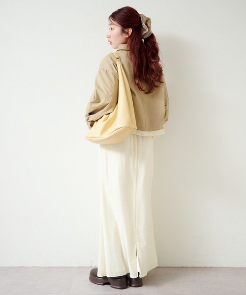 Kastane(カスタネ)の「【SETUP対応】レイヤードショートシャツジャケット(その他アウター・レディース・ベージュ系その他/ネイビー/ダークブルー/ベージュ・FREE)」の22枚目の写真