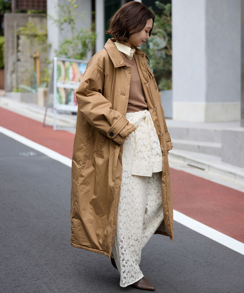 SLOBE IENA撥水中綿ステンカラーコート 撥水中綿ステンカラーコート（ステンカラーコート）｜SLOBE IENA