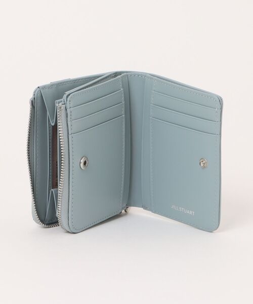 JILL STUART 二つ折り財布 グレー JILL STUART(ジル スチュアート） インプルーブ L字ファスナー二つ折り