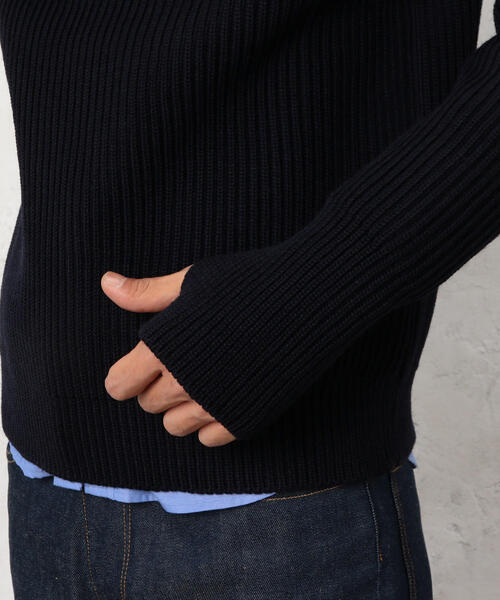 Andersen-Andersen（アンデルセンアンデルセン）の「[ アンデルセン アンデルセン ] ANDERSEN-ANDERSEN C/N 5G ニット（ニット/セーター・メンズ・オフホワイト/ネイビー/ブラック/グレー/レッド/ロイヤルブルー/ダークグリーン/ベージュ/オレンジ・SMALL/X-SMALL/MEDIUM/LARGE）」の12枚目の写真