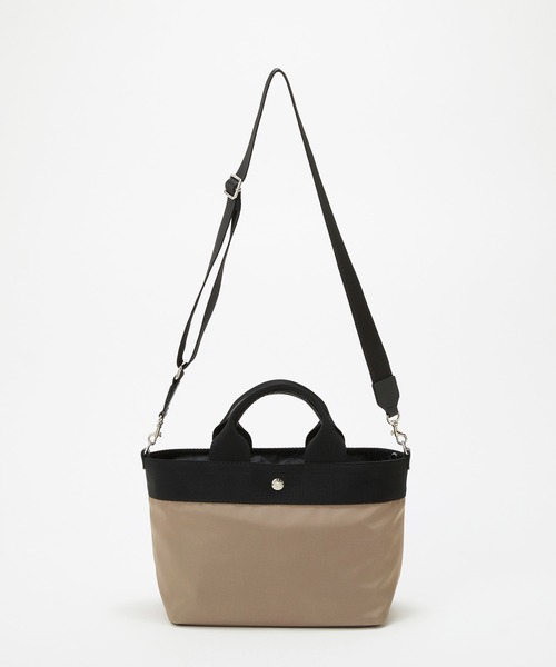 Breath TOPKAPI(ブレストプカピ)の「【Breath TOPKAPI sis】【WEB限定】ナイロン トート バッグ ショルダー付き 軽量 / RIPPLE リプル(トートバッグ・レディース・ライトベージュ/グレイッシュベージュ/ブラック・FREE)」の18枚目の写真