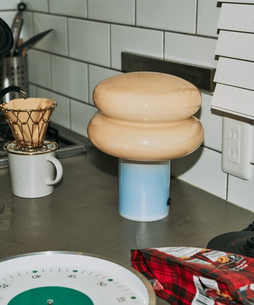 SAHIR（サヒール）の「【SAHIR サヒール】Milk glass lamp　ミルクガラスランプ（照明・レディース・ピンク/アイボリー・0）」の2枚目の写真