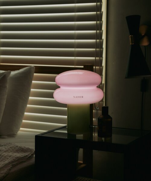 SAHIR（サヒール）の「【SAHIR サヒール】Milk glass lamp　ミルクガラスランプ（照明・レディース・ピンク/アイボリー・0）」の4枚目の写真