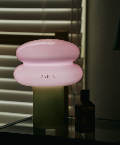 SAHIR（サヒール）の「【SAHIR サヒール】Milk glass lamp　ミルクガラスランプ（照明・レディース・ピンク/アイボリー・0）」の5枚目の写真