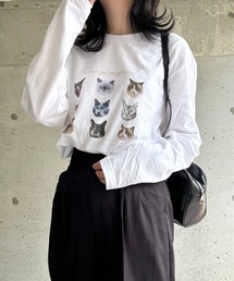 CATSプリントロンT/長袖Tシャツ