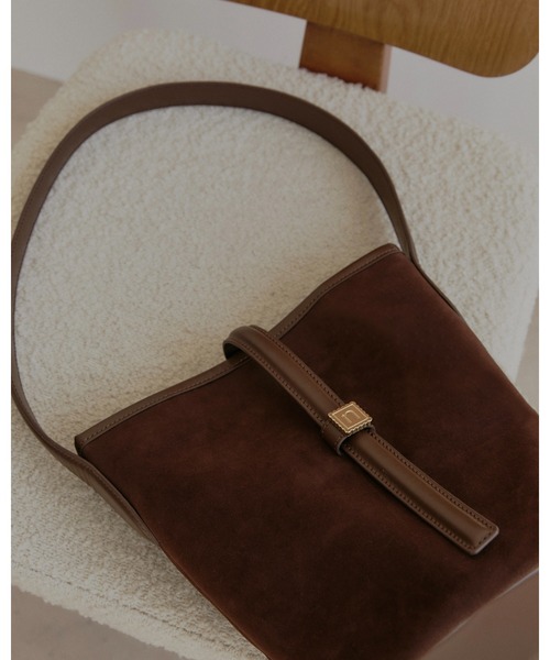 nunela（ヌネラ）の「バケツショルダー【No.12】（ショルダーバッグ・レディース・ブラウン/ライトブルー/ブラック・FREE）」の15枚目の写真