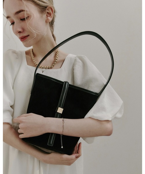 nunela（ヌネラ）の「バケツショルダー【No.12】（ショルダーバッグ・レディース・ブラウン/ライトブルー/ブラック・FREE）」の16枚目の写真