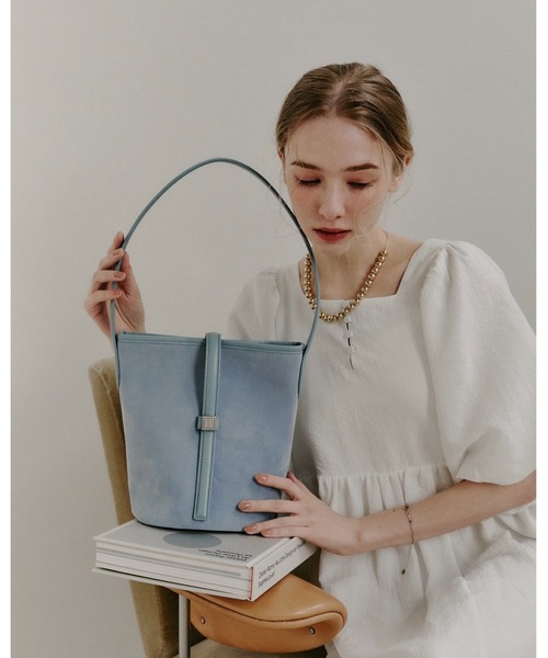 nunela（ヌネラ）の「バケツショルダー【No.12】（ショルダーバッグ・レディース・ブラウン/ライトブルー/ブラック・FREE）」の19枚目の写真