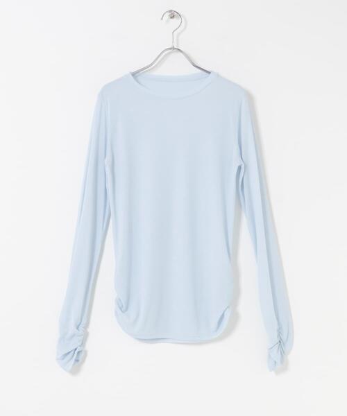 KBF（ケイビーエフ）の「バイカラーレイヤードカットソー（Tシャツ/カットソー・レディース・グレー/チャコールグレー/ブラウン・ONE）」の17枚目の写真