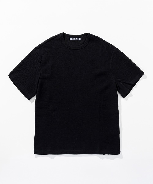 CIRCLEE(サークリー)の「CIRCLEE(サークリー)ウールブレンド クルーネックTシャツ(Tシャツ/カットソー・メンズ・ブラック・M)」の7枚目の写真