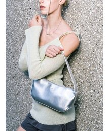 groove middle bag - crinkle silver