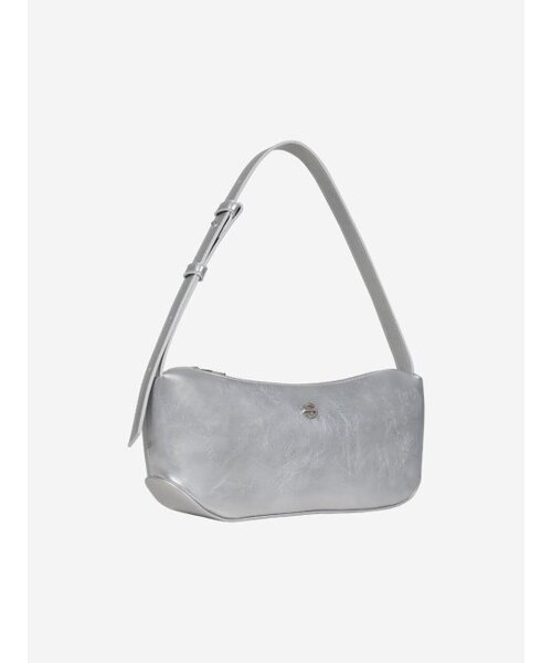 SEMICODE（セミコード）の「groove middle bag - crinkle silver（ショルダーバッグ・レディース・その他・FREE）」の3枚目の写真