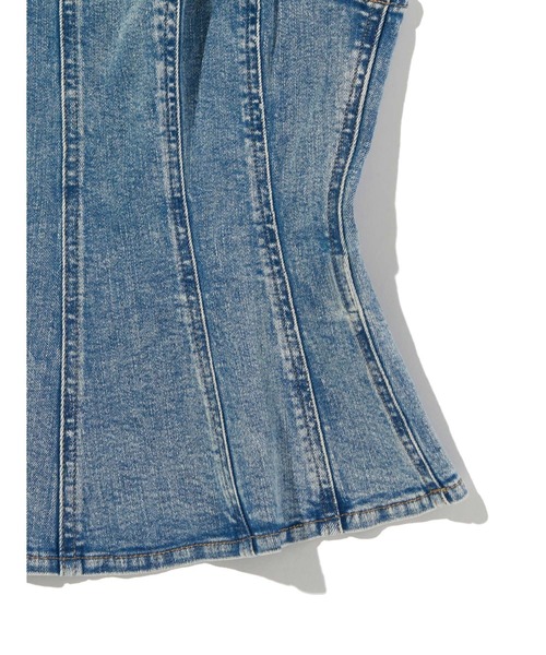 Levi's（リーバイス）の「Levi's/リーバイス レイトン ペプラムトップ（Tシャツ/カットソー・レディース・インディゴブルー・XS/S/M）」の8枚目の写真