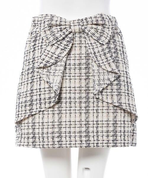 INGNI（イング）の「バックリボンツイードタイトミニスカパン（スカート・レディース・ホワイト系その他5/ブラック系その他2・FREE）」の20枚目の写真