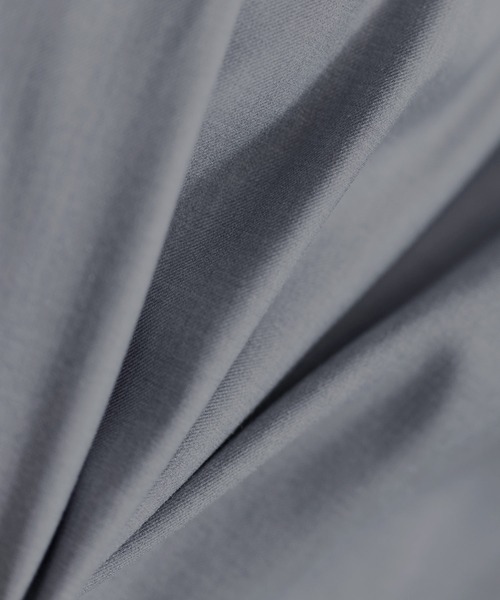 ETELIO（エテリオ）の「襟合皮切替ジップアップショートブルゾン（ブルゾン・メンズ・チャコール/ブラック/ワイン/グレー・S/M/L/XL）」の10枚目の写真