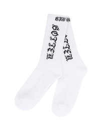 Gotter Gallery（ゴッターギャラリー）の「GOTHIC LOGO SOCKS_WH（ソックス/靴下）」