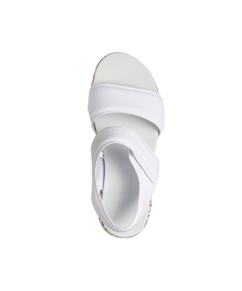 SKECHERS(スケッチャーズ)の「JGOLDCROWN ウノ シー オブ ラブ(サンダル・レディース・ブラック/ホワイト×ホワイト・23cm/24cm)」の7枚目の写真
