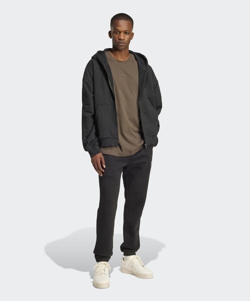 adidas(アディダス)の「プレミアム エッセンシャルズ フルジップ パーカー / アディダスオリジナルス adidas Originals(パーカー・メンズ・ブラック・3XL/XX-LARGE/X-SMALL/SMALL/MEDIUM/LARGE/X-LARGE)」の5枚目の写真